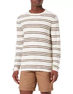 Swetry męskie - ESPRIT sweter męski, 296/kremowy beż 2, XL - miniaturka - grafika 1