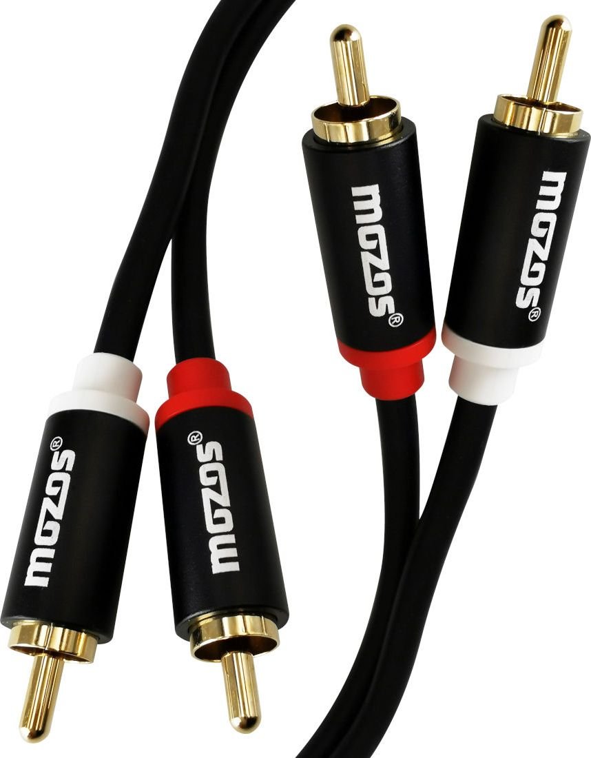 Kabel Mozos RCA Cinch x2 - RCA Cinch x2 1m czarny