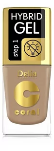 Delia Cosmetics Coral Hybrid Gel Emalia do paznokci nr 75 11ml - Lakiery do paznokci - miniaturka - grafika 1