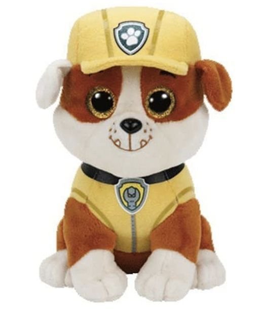 RUBBLE PSI PATROL PAW MASKOTKA PLUSZAK 15 CM PRZYTULANKA POSTACIE Z BAJEK
