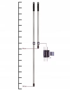 Aluminiowy Kij Teleskopowy 145 cm - SPRINTUS - Miotły, szufle, mopy - miniaturka - grafika 1