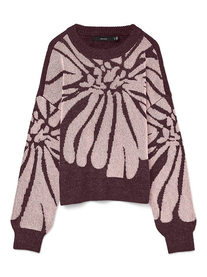 Vero Moda Sweter w kolorze bordowym
