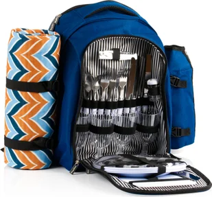 CampFeuer plecak piknikowy 32-częściowy, zestaw piknikowy dla 4 osób, niebieski, plecak rekreacyjny - Plecaki CampFeuer plecak piknikowy 32-częściowy, zestaw piknikowy dla 4 osób, niebieski, plecak rekreacyjny - Plecaki - miniaturka - grafika 1