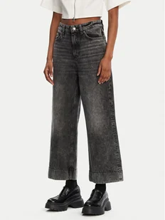 HUGO Jeansy Gevane 50530309 Czarny Wide Leg - Spodnie damskie - miniaturka - grafika 1