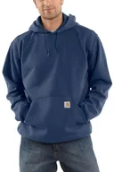 Bluzy sportowe męskie - Bluza męska z kapturem Carhartt Midweight Hooded Sweatshirt 472 New Navy - miniaturka - grafika 1