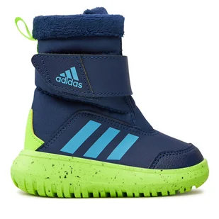 Śniegowce adidas Winterplay I IF1713 Granatowy - Buty dla chłopców - miniaturka - grafika 1