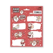 Figurki dla dzieci - ŚWIĄTECZNE ETYKIETY SAMOPRZYLEPNE HO HO HO - miniaturka - grafika 1