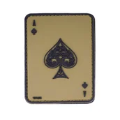 Odzież taktyczna i umundurowanie - 101 Inc. - Naszywka 3D - Ace of Spades - Zielona - 444130-5111 - miniaturka - grafika 1