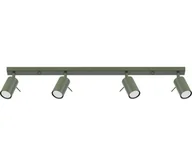 Lampy sufitowe - Sollux SL.1504 - Oświetlenie punktowe RING 4xGU10/10W/230V zielony - miniaturka - grafika 1
