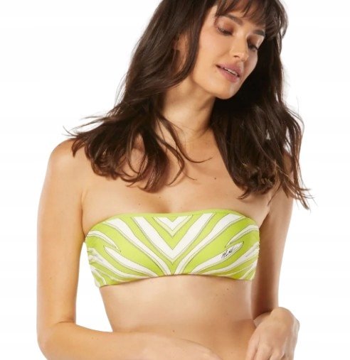 MICHAEL KORS GÓRA OD BIKINI ZIELONA NA LATO ODPINANE RAMIĄCZKA XS K_A