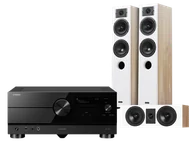 Kino domowe - RX-A4A (czarny)+ Diva 5 (dąb) + Diva 7 (dąb) - miniaturka - grafika 1