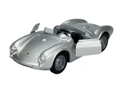 Samochody i pojazdy dla dzieci - WELLY PORSCHE 550 SPYDER SREBRNY 1:34 43816 - miniaturka - grafika 1