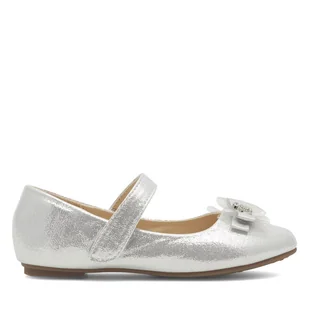 Baleriny Nelli Blu CM22063-3 Srebrny - Buty dla dziewczynek - miniaturka - grafika 1