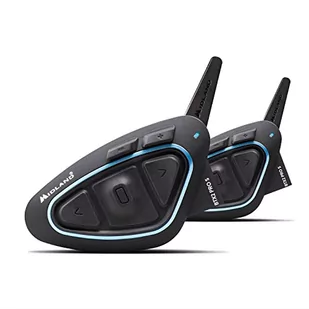 Midland BTX2 Pro S LR Twin C1411.03, para interkomów Bluetooth do motocykli, wodoodporny zestaw słuchawkowy IPX6, redukcja szumów, radio FM, do 8 osób, akumulator 23H, zasięg 1,6 Km, 2 słuchawki - Akcesoria motocyklowe - miniaturka - grafika 1
