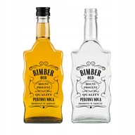 Domowy wyrób alkoholu - Butelka szklana FALA 500 ml BIMBER z NADRUKIEM na NALEWKI ALKOHOL - miniaturka - grafika 1