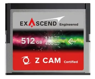 ExAscend 512GB Z CAM CFast 2.0 - Karty pamięci - miniaturka - grafika 1