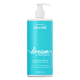 On Line Dream, mydło w płynie do rąk i ciała 2w1, jaśmin i gardenia, 390 ml - Mydła - miniaturka - grafika 1