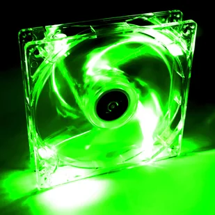 Akyga Wentylator systemowy Akyga AW-12A-BG 12cm LED zielony Molex WEAPWOB00050 - Wentylatory komputerowe - miniaturka - grafika 2