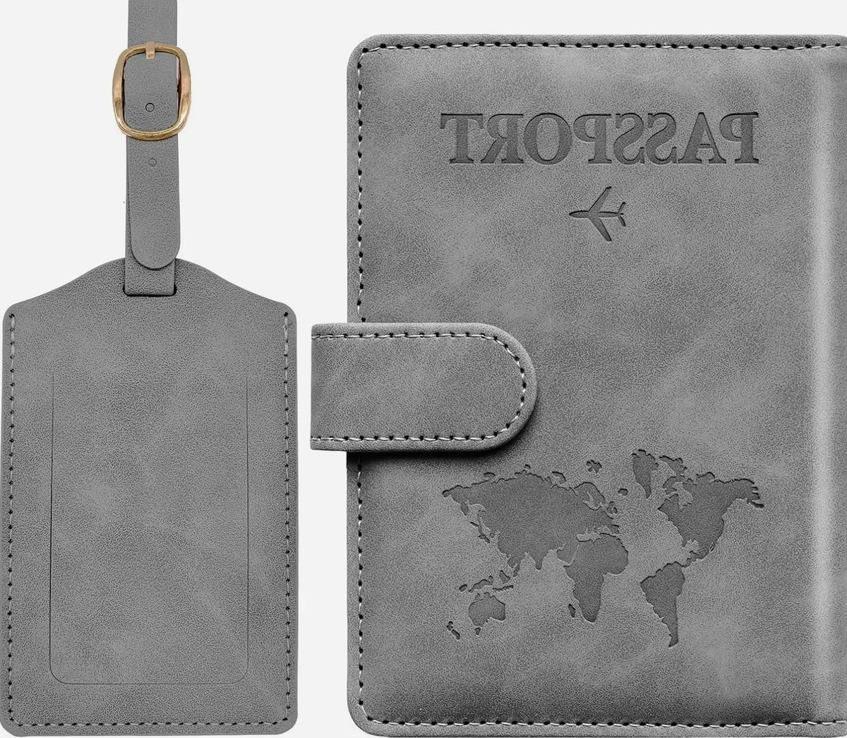 ETUI PASZPORTOWE ZESTAW PU SKÓRA RFID 18X11X15CM BAGAŻ KARTA DOKUMENT
