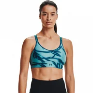 Bielizna sportowa damska - Biustonosz treningowy UNDER ARMOUR UA Infinity Mid Printed Bra - miniaturka - grafika 1