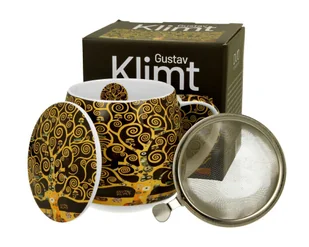 Kubek z zaparzaczem Klimt Tree Of Life 430 ml - Kubki - miniaturka - grafika 1