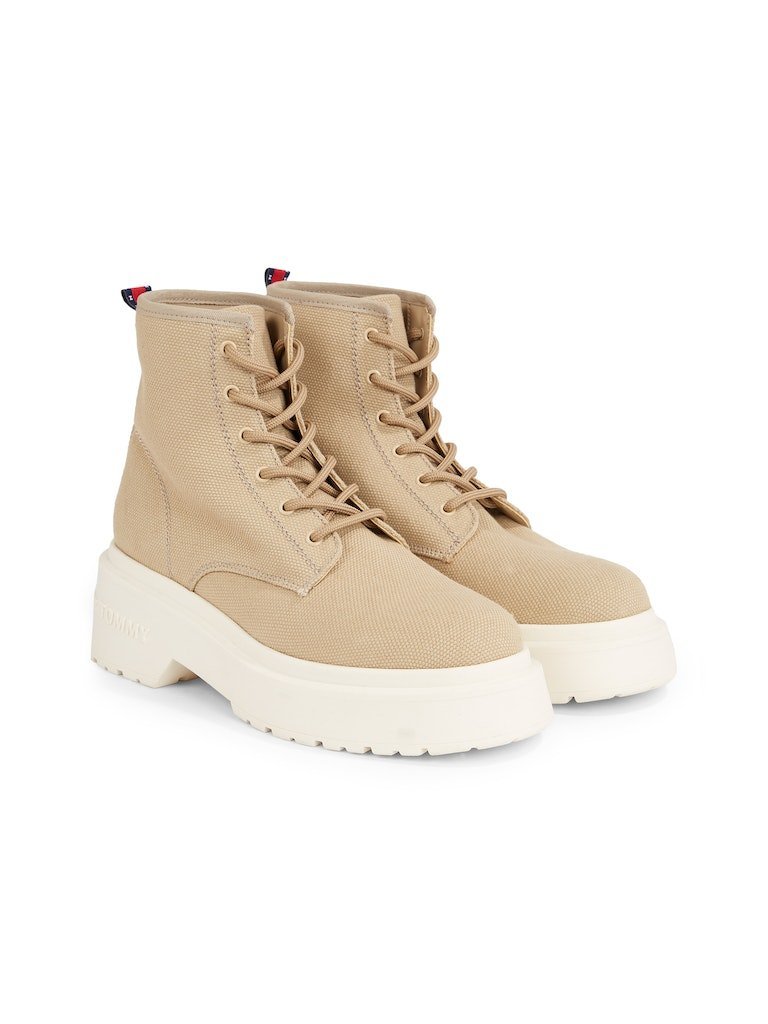 TOMMY HILFIGER BUTY DAMSKIE TRAMPKI BOTKI BRĄZ r38