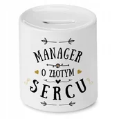 Skarbonki - Dla Managera Skarbonka na Urodziny na Prezent z Nadrukiem ze Zdjęciem + Opakowanie na prezent (wzór 01) - miniaturka - grafika 1