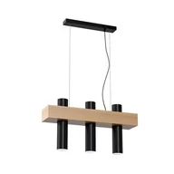 Lampy sufitowe - Milagro Lampa wiszaca WEST BLACK 3xGU10 MLP5510 - miniaturka - grafika 1