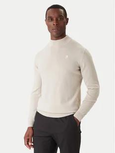 KARL LAGERFELD Golf 655002 554399 Beżowy Slim Fit - Swetry męskie - miniaturka - grafika 1
