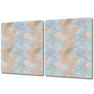 Deski do krojenia - Nowoczesna Deska Kuchenna - Osłonka - 2x 40x52 cm - Szyszki sosnowe - miniaturka - grafika 1