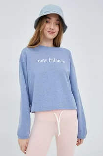 Bluzy damskie - New Balance bluza damska melanżowa - grafika 1