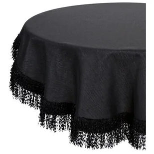 Obrus EUROFIRANY Jasper 120 cm Czarny - Obrusy i serwetki - miniaturka - grafika 1