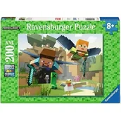 Puzzle - Puzzle RAVENSBURGER Minecraft 12004144 (200 elementów) - miniaturka - grafika 1