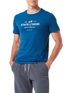 Koszulki męskie - s.Oliver T-shirt męski, niebieski, M - miniaturka - grafika 1