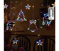 Lampy ogrodowe - Aigostar - LED RGBY Zewnętrzny łańcuch świąteczny 120xLED/6W/230V/8 funkcji 3x0,6m IP44 + pilot - miniaturka - grafika 1