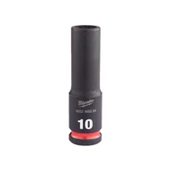 Klucze i nasadki - Milwaukee nasadka udarowa 10 mm 3/8" 6-kątna Shockwave długa metryczna 4932480284 - miniaturka - grafika 1