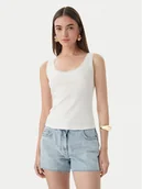 Koszulki i topy damskie - Patrizia Pepe Top 2M4523/J407-W146 Biały Slim Fit - miniaturka - grafika 1