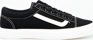 Estetino Tenisówki tekstylne czarne białe-37 - Trampki damskie - miniaturka - grafika 1