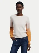 Swetry damskie - Desigual Sweter Fama 25WWJF24 Écru Regular Fit - miniaturka - grafika 1