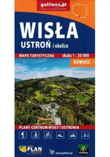 Mapa - Wisła, Ustroń i okolice 1:20 000 - Atlasy i mapy - miniaturka - grafika 1