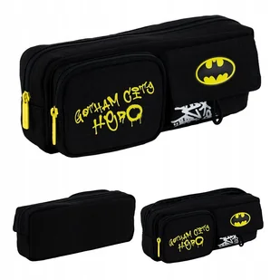 Piórnik saszetka szkolny dla chłopca czarny DC BATMAN Kite - Piórniki - miniaturka - grafika 1