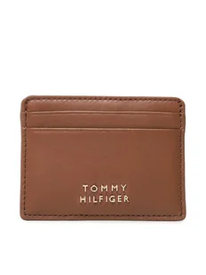 Tommy Hilfiger Etui na karty kredytowe AW0AW15090 Brązowy - Etui na dokumenty i karty - miniaturka - grafika 1