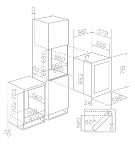 Winiarka do zabudowy Elica VERITAS BI36 BL PRF0191774 - Chłodziarki do wina - miniaturka - grafika 2