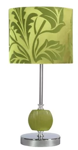 Candellux Stojąca Lampa stołowa CORT 41-34724 abażurowa LAMPKA nocna wzorki ziel - Lampy stojące - miniaturka - grafika 1
