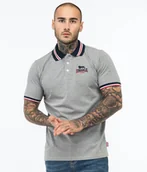 Koszulki męskie - Polo LONSDALE OCCUMSTER szare-XL - miniaturka - grafika 1