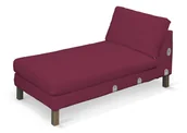 Pokrowce na meble - Dekoria Pokrowiec na szezlong Karlstad dostawka krótki Plum śliwkowy) szezlong Karlstad dostawka Cotton Panama 733-702-32 - miniaturka - grafika 1