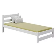 Łóżka dla dzieci i młodzieży - Łóżko drewniane białe ZEFIR 190x80 - miniaturka - grafika 1