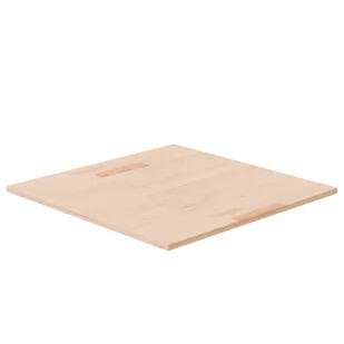 Kwadratowy blat do stolika, 60x60x1,5 cm, surowe drewno dębowe - Blaty meblowe i parapety okienne - miniaturka - grafika 1