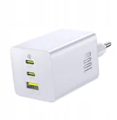 Ładowarki do telefonów - Ładowarka sieciowa Baseus EnerFill FE11 USB-A / 2xUSB-C 100W biała BSU9064 - miniaturka - grafika 1
