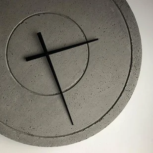 Zegar z betonu Groove - ciemnoszary - Zegary - miniaturka - grafika 1